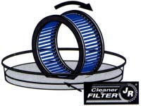 Sportluftfilter im Reiniger waschen