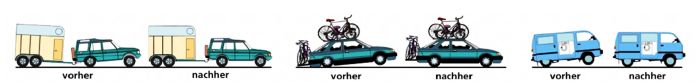 Zusatzfedern und Luftfedern Vorher-Nachher