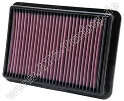 K&N Luftfilter Nissan Navara (D40) 3.0 dCi Diesel 231 PS (170 kW) ab 06/2005
