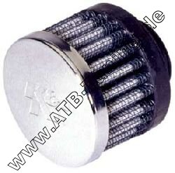 K&N Universal-Luftfilter mit Chromkappe 19 mm  