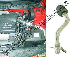 K&N Typhoon-Kit VW Bora (1J) 1.8 i Turbo mit 25mm Schlauch fr Vacumpumpe am Filterkasten Benziner 150/180 PS (110/132 kW) 09/2000-07/2005