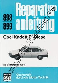  Opel Kadett E - Reparaturanleitung Diesel 09/1984-1986