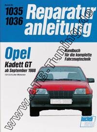  Opel Kadett GT - Reparaturanleitung Benziner ab 09/1988