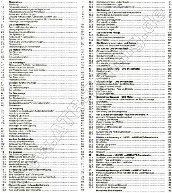   Diesel Fiat Ducato (280, 290) - Reparaturanleitung