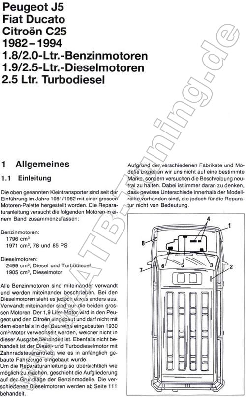   Diesel Fiat Ducato (280, 290) - Reparaturanleitung