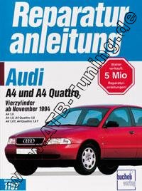 Audi A4 (B5) Benziner - Reparaturanleitung   Benziner 1994-2001