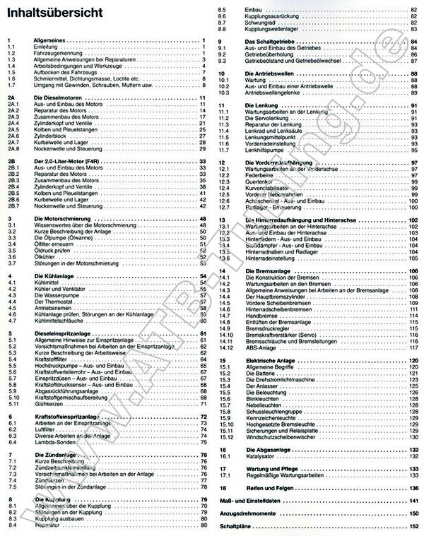   Opel Vivaro A - Reparaturanleitung