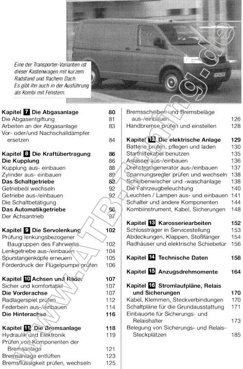   VW T5 - Reparaturanleitung