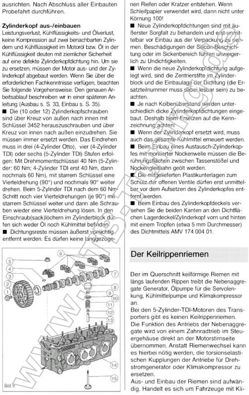   VW T5 - Reparaturanleitung