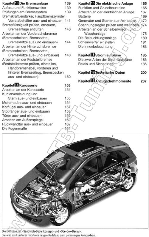   Mercedes B-Klasse (W245) - Reparaturanleitung