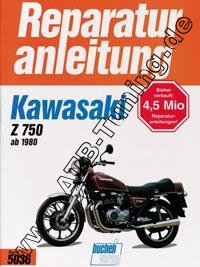  Kawasaki-Motorrad Z 750 - Reparaturanleitung 738 ccm, 4-Zylinder 74/80 PS (54/59 kW) ab 1980