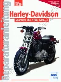  Harley Davidson-Motorrad Sportster 883/ 1100/ 1200 - Reparaturanleitung 1986-1992