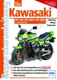  Kawasaki-Motorrad ZRX 1200 / R / S - Reparaturanleitung ab 2001