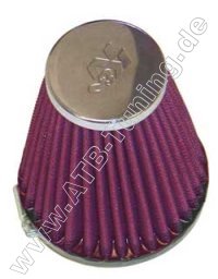 K&N Universal-Luftfilter mit Chromkappe 55 mm  