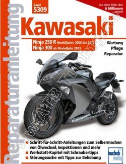  Kawasaki-Motorrad Ninja 300R - Reparaturanleitung ab 2013