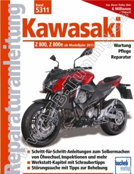  Kawasaki-Motorrad Z 800 - Reparaturanleitung 2013-2016