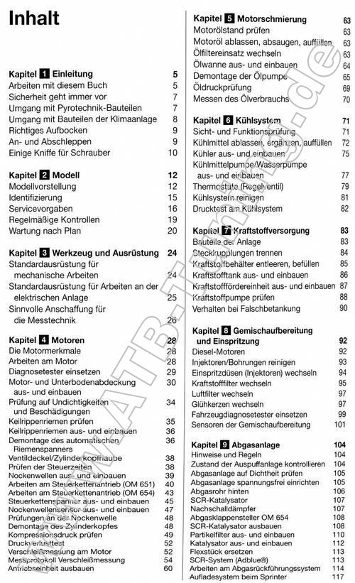 Mercedes Sprinter (910) - Reparaturanleitung Diesel Mercedes Sprinter (910) - Reparaturanleitung Diesel