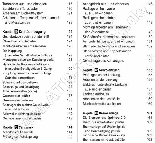 Mercedes Sprinter (910) - Reparaturanleitung Diesel Mercedes Sprinter (910) - Reparaturanleitung Diesel