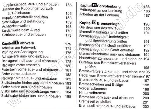   VW T6 (Bus, Kasten) - Reparaturanleitung