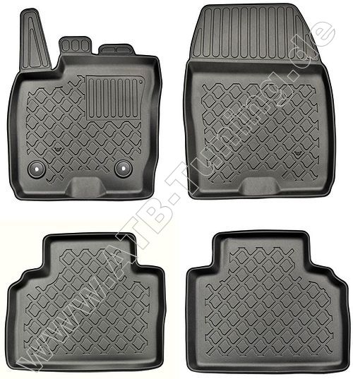 Fumatten (Schalenmatten) Ford (D) Tourneo Courier 06/2014-09/2023