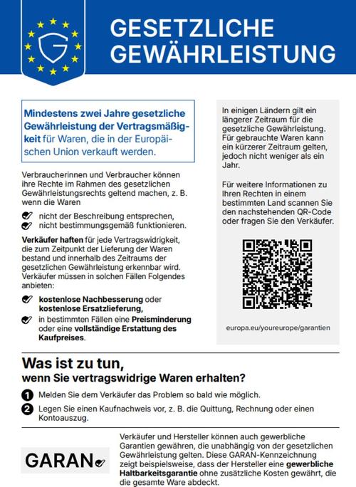 Gesetzliche Gew�hrleistung